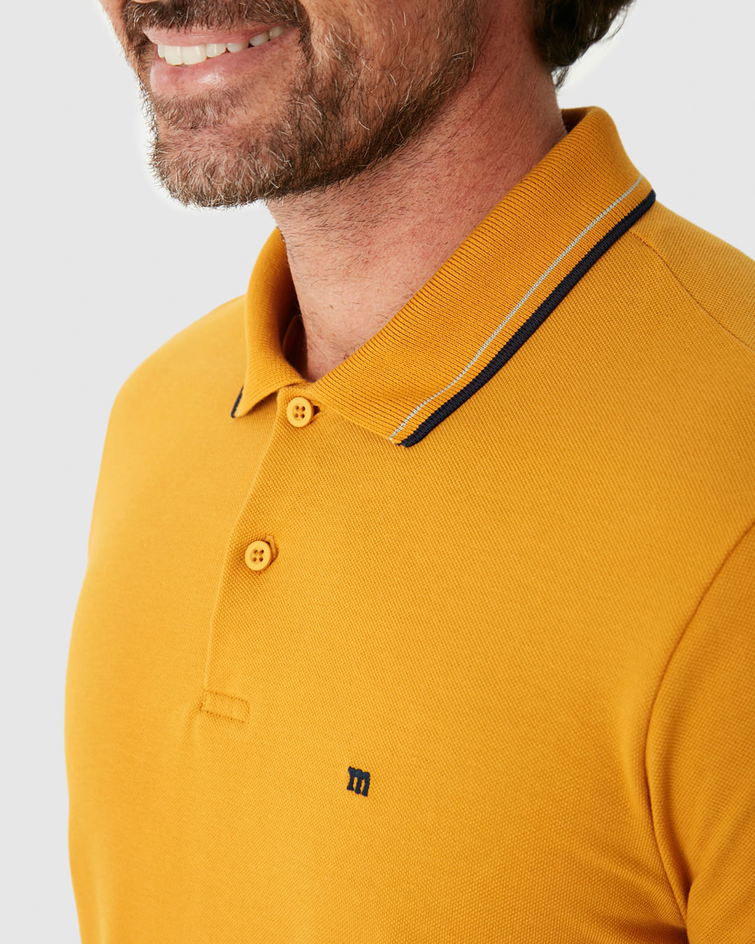 Camisa Polo Básica Masculina Slim Bordado Frontal Em Piquet Premium - Imagem 8