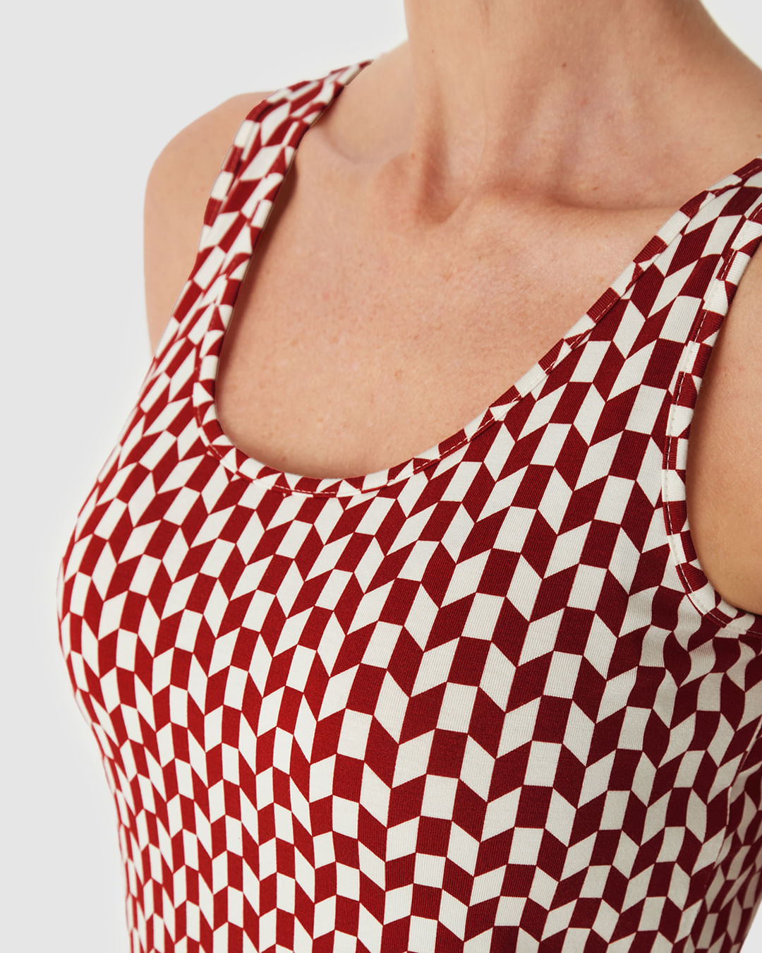 Regata Justa Feminina Estampa Digital Em Viscose Stretch - Imagem 3