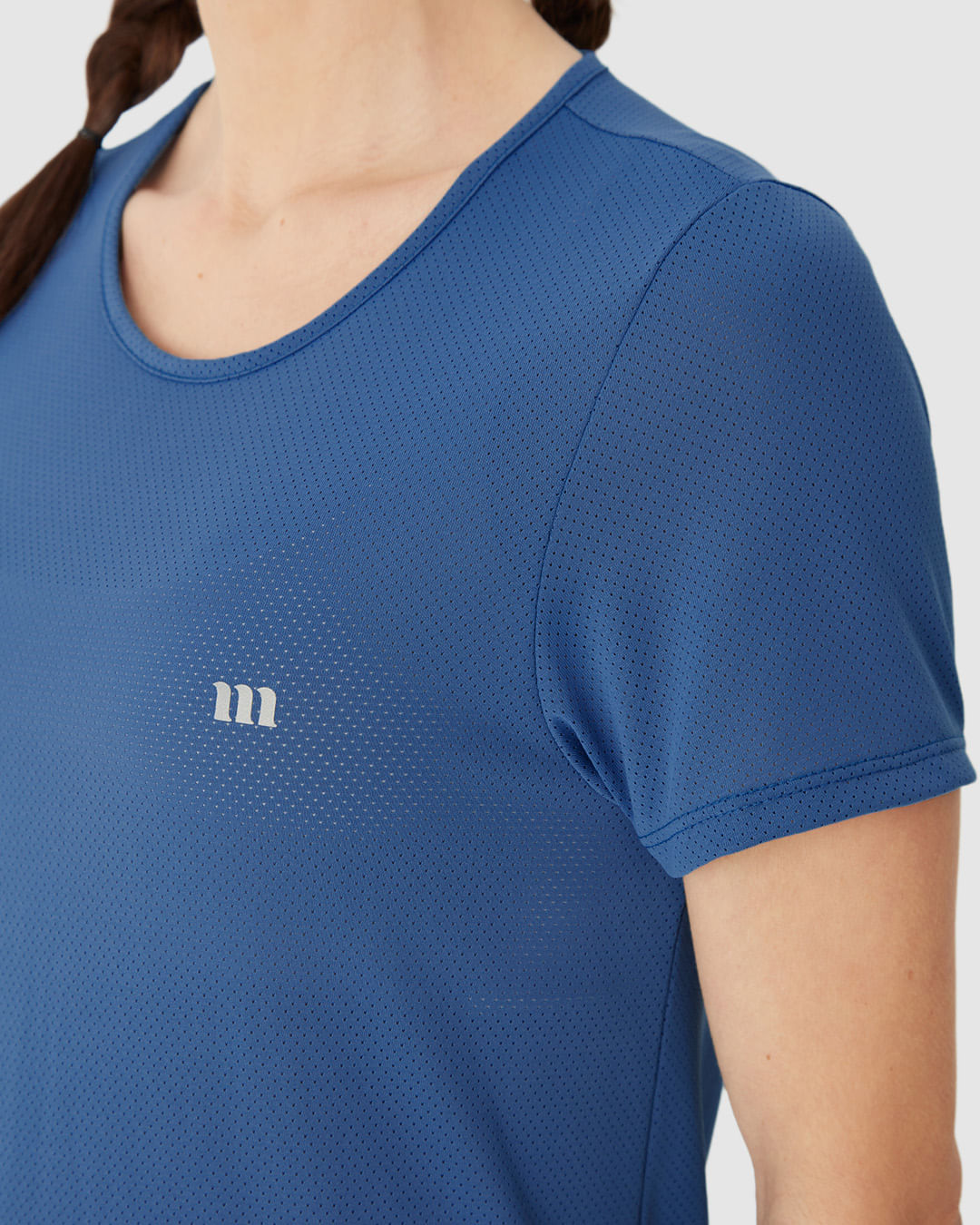 Blusa Esportiva Básica Feminina Decote Redondo Manga Curta Em Malha Dry Malwee Active - Imagem 18