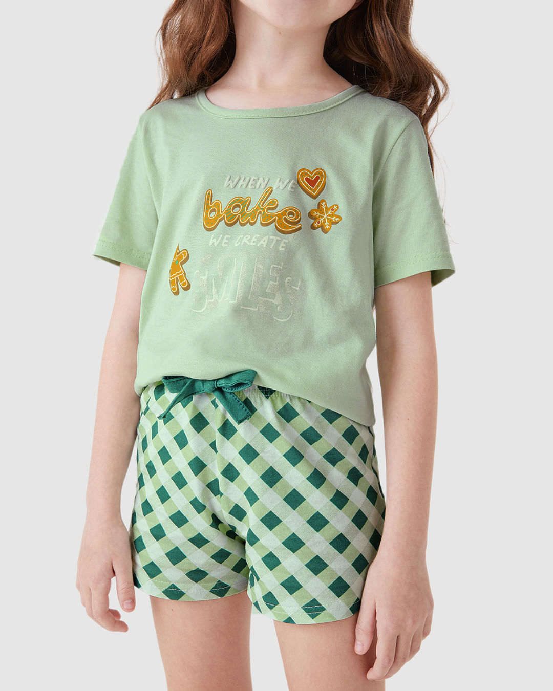 Pijama Infantil Menina When We Bake We Create Smiles Em Algodão Malwee Kids - Imagem 18