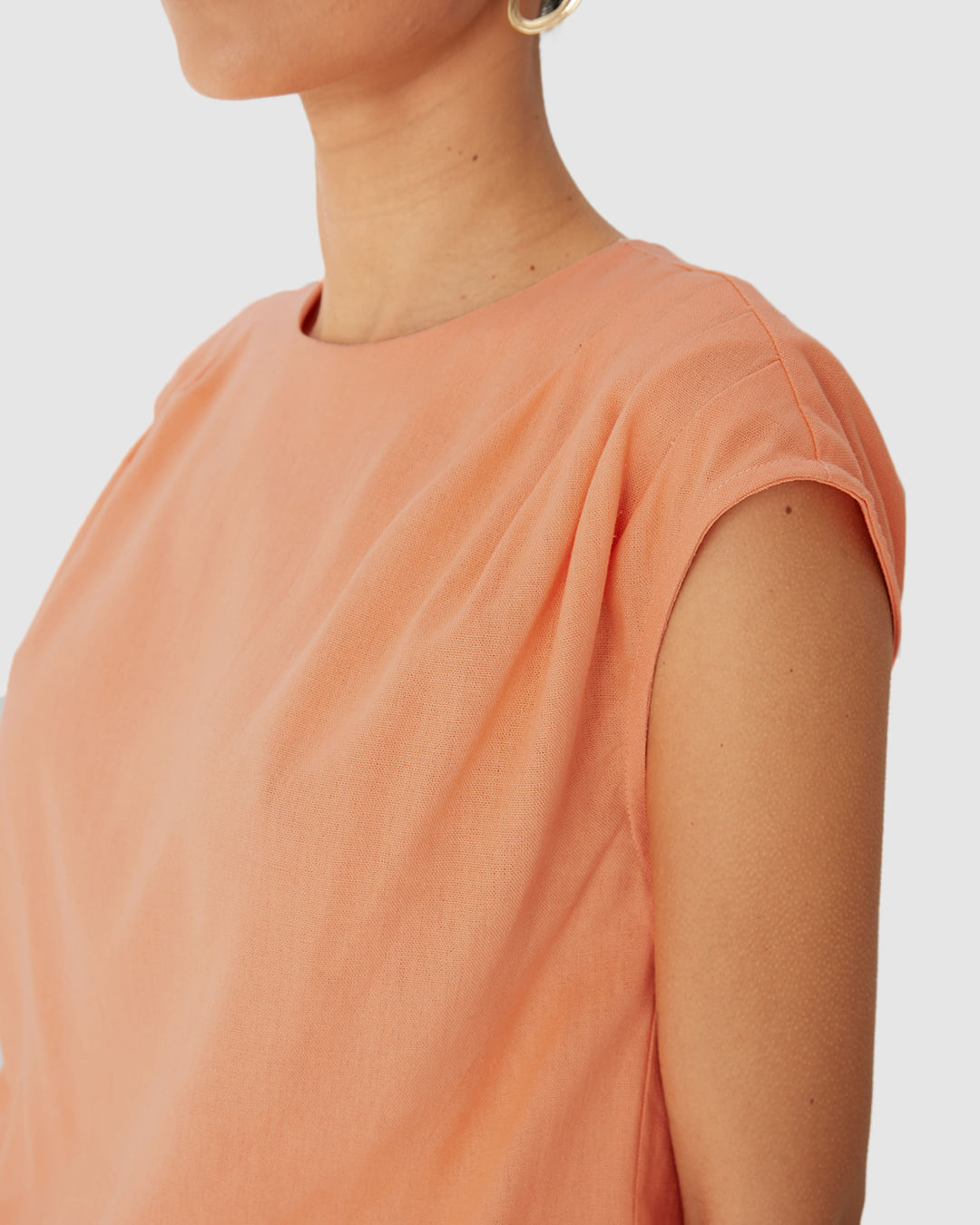 Blusa Box Feminina Barra Elástico Em Viscolinho - Imagem 13