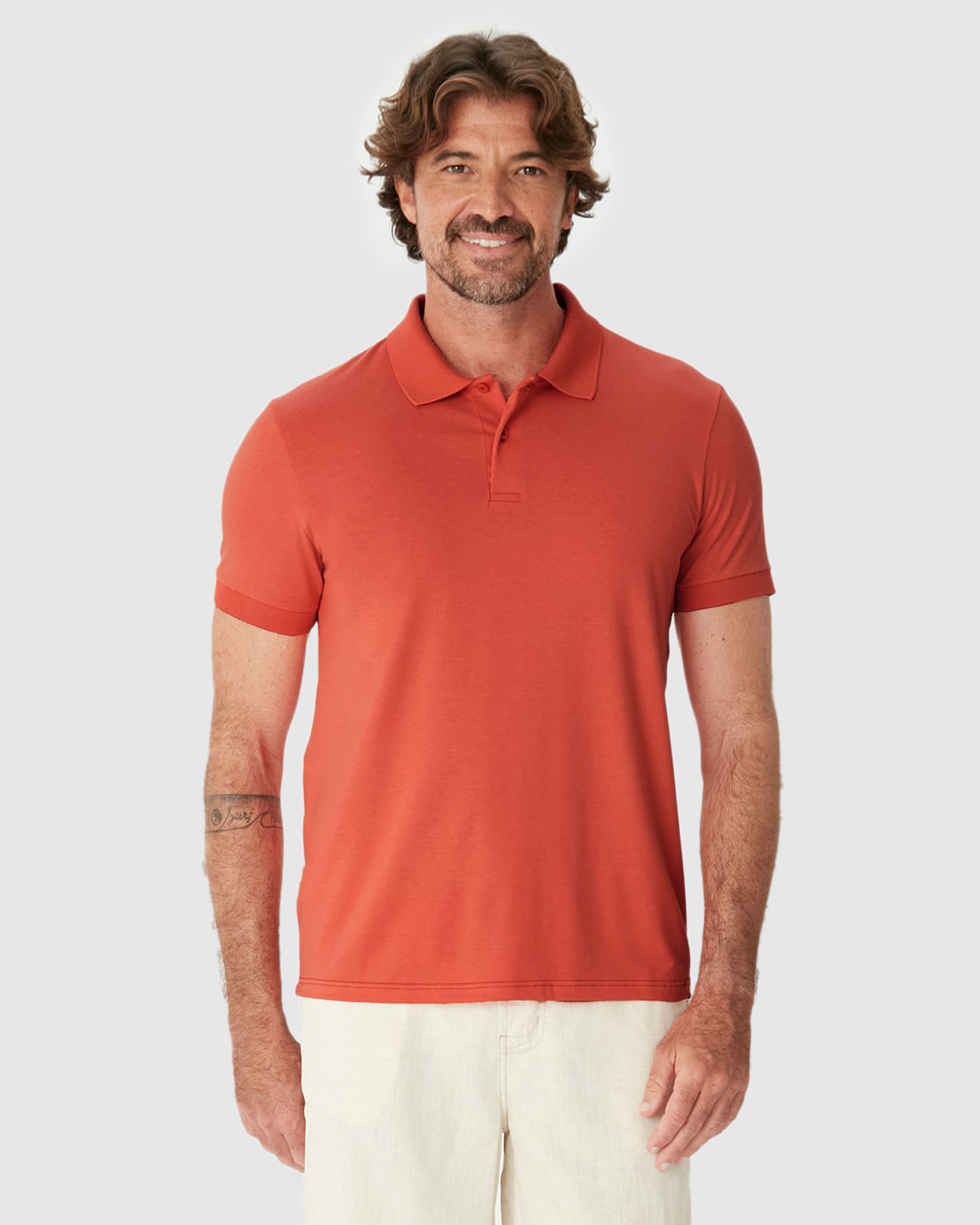 Camisa Polo Movimento Slim Peitilho Frontal Em Malha Anti Odor - Imagem 19