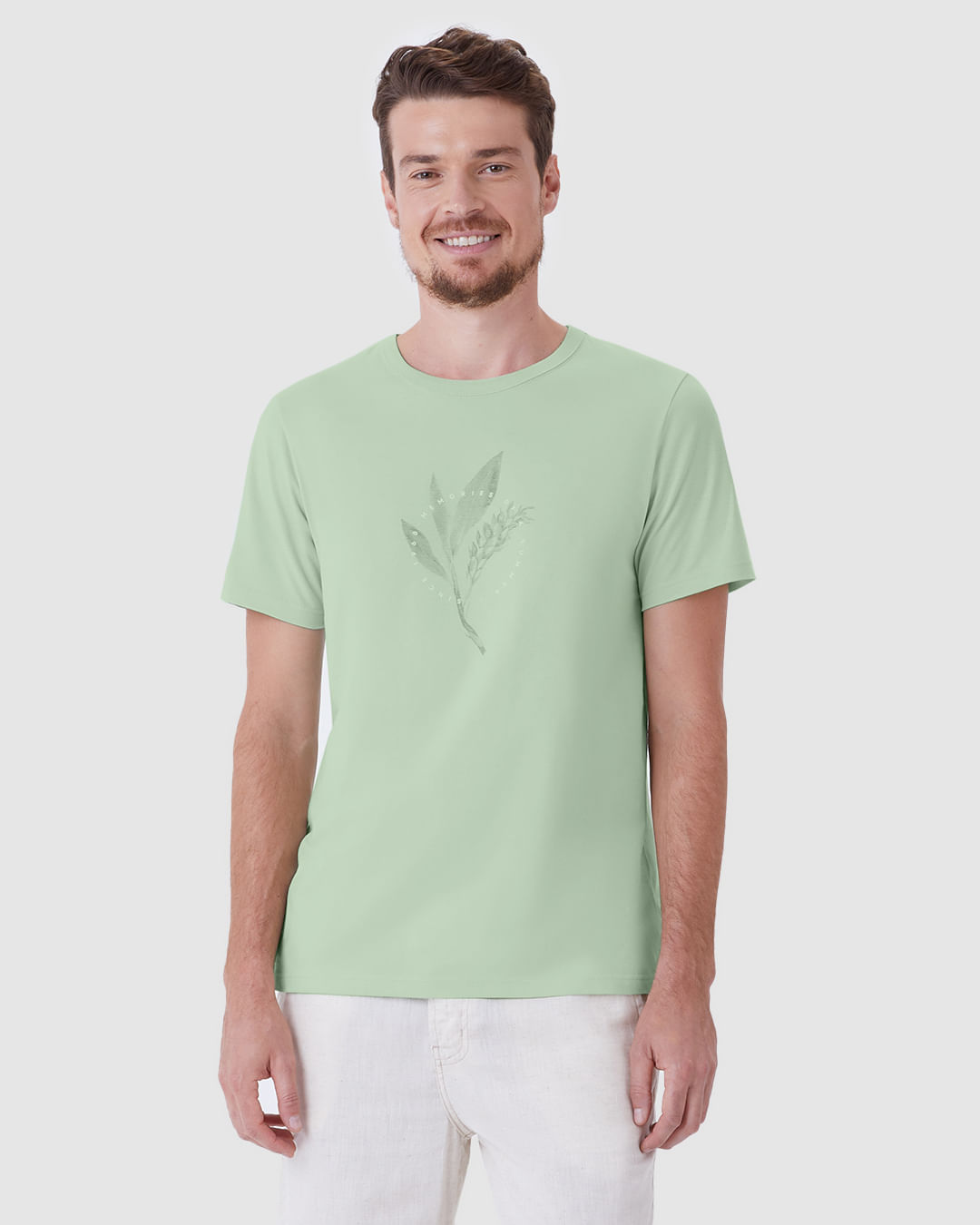 Camiseta Masculina Slim Estampada Em Algodão - Imagem 19