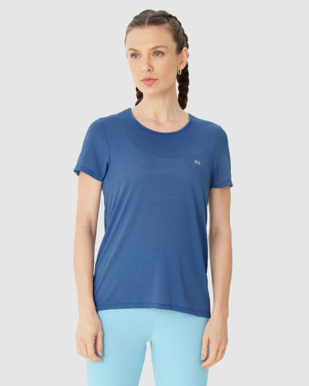 Blusa Esportiva Básica Feminina Decote Redondo Manga Curta Em Malha Dry Malwee Active - Imagem 19