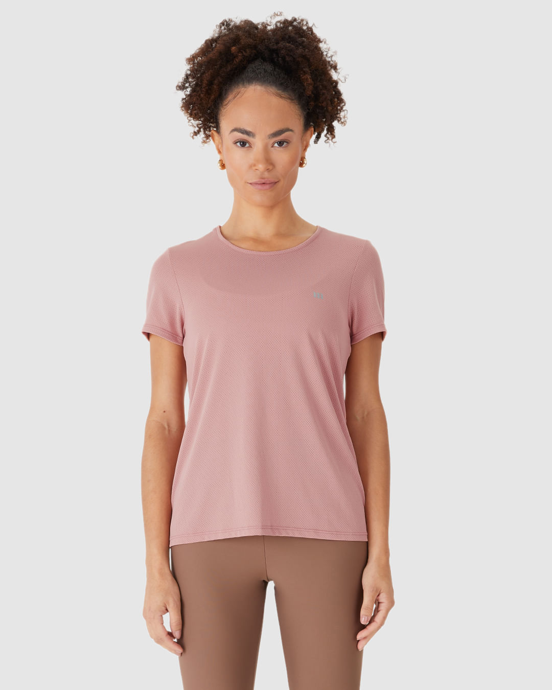 Blusa Esportiva Básica Feminina Decote Redondo Manga Curta Em Malha Dry Malwee Active - Imagem 9