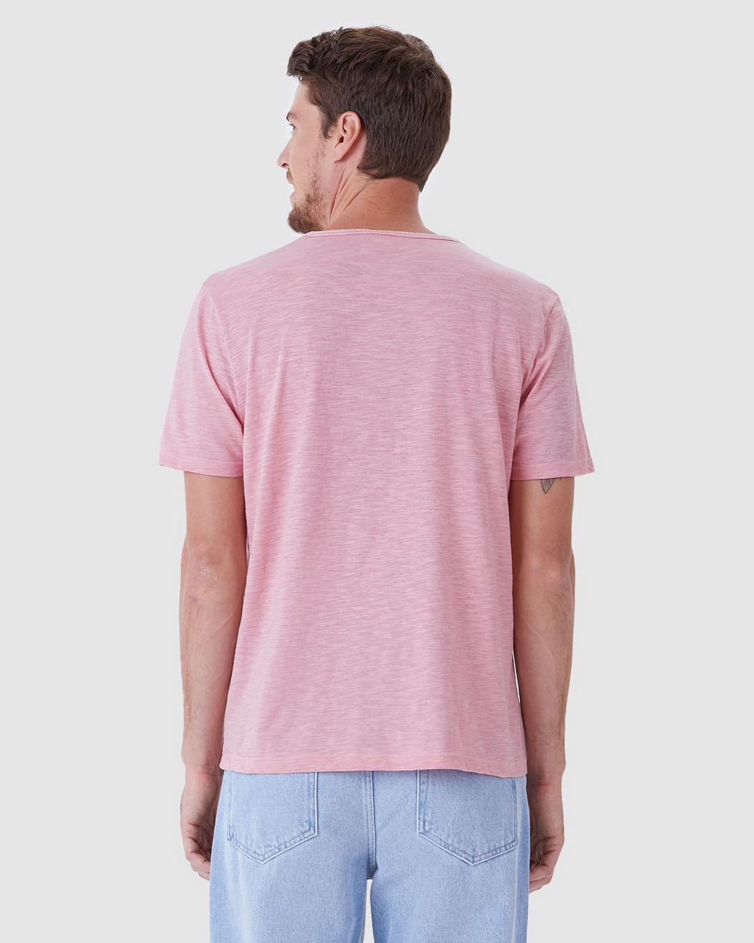 Camiseta Masculina Manga Curta Estampa Frontal Em Malha Flamê - Imagem 20