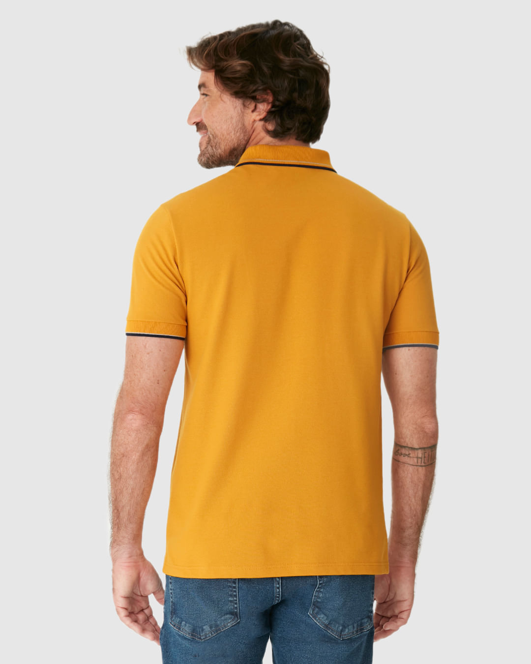 Camisa Polo Básica Masculina Slim Bordado Frontal Em Piquet Premium - Imagem 20