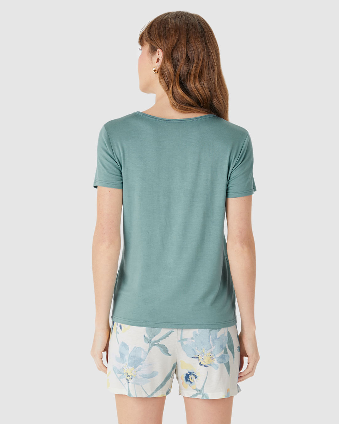 Pijama Curto Feminino Live The Dream Em Viscose Stretch - Imagem 15