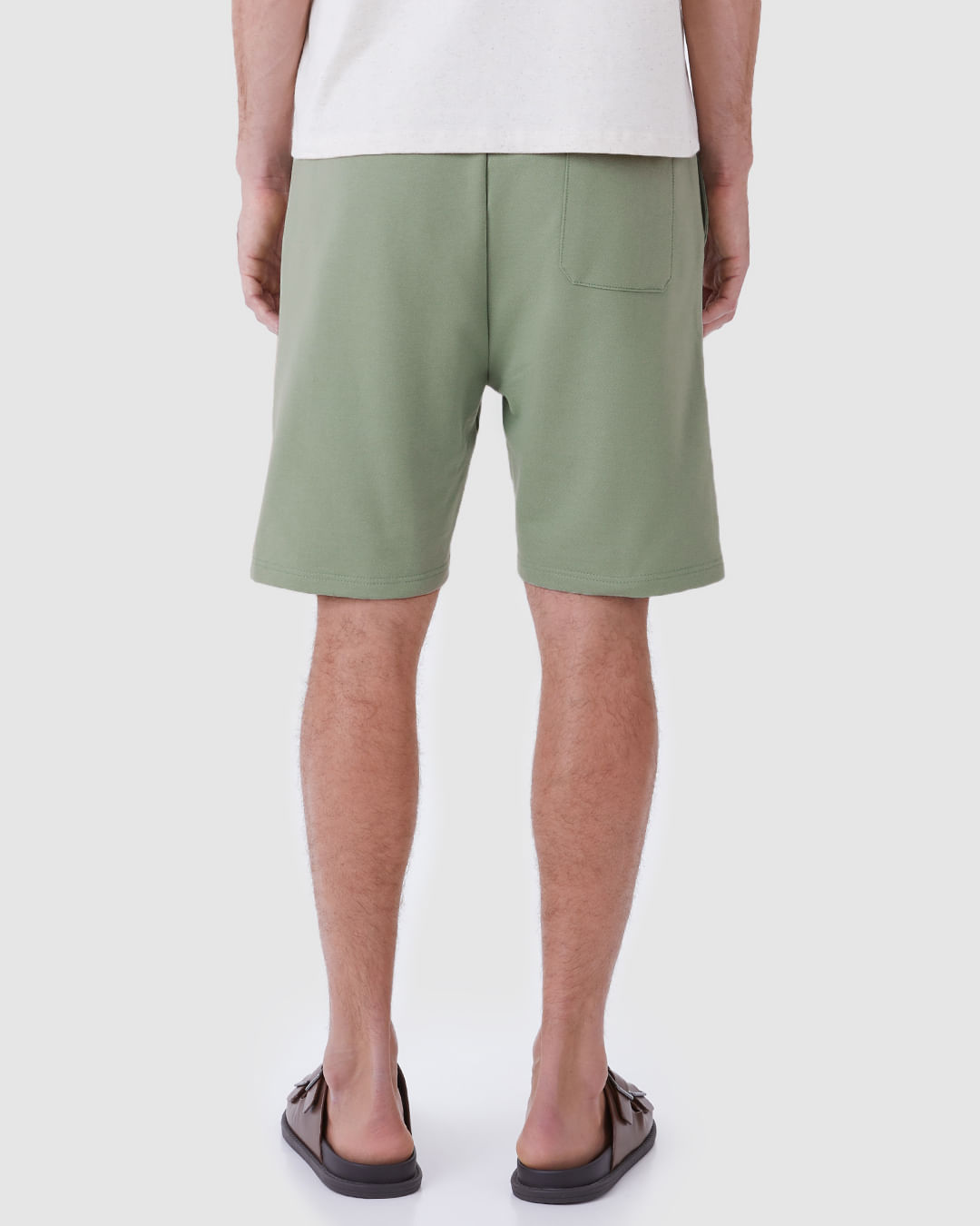 Bermuda Masculina Comfort Cadarço Funcional Em Moletom Sarjado - Imagem 25