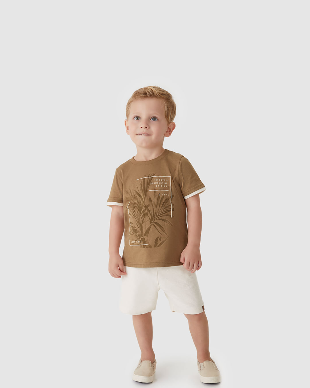 Conjunto Menino Camiseta Lifestyle Estampa HD Em Algodão - Carinhoso - Imagem 7