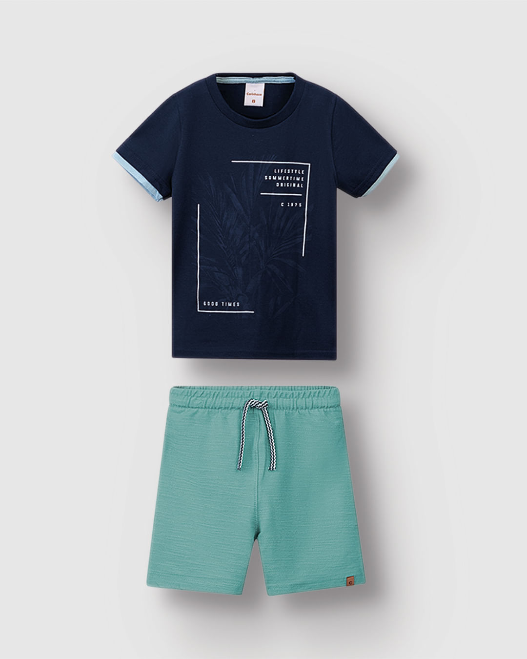 Conjunto Menino Camiseta Lifestyle Estampa HD Em Algodão - Carinhoso - Imagem 4