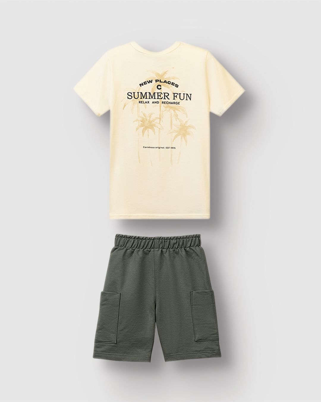 Conjunto Menino Camiseta Summer Fun Relax And Recharge - Carinhoso - Imagem 2