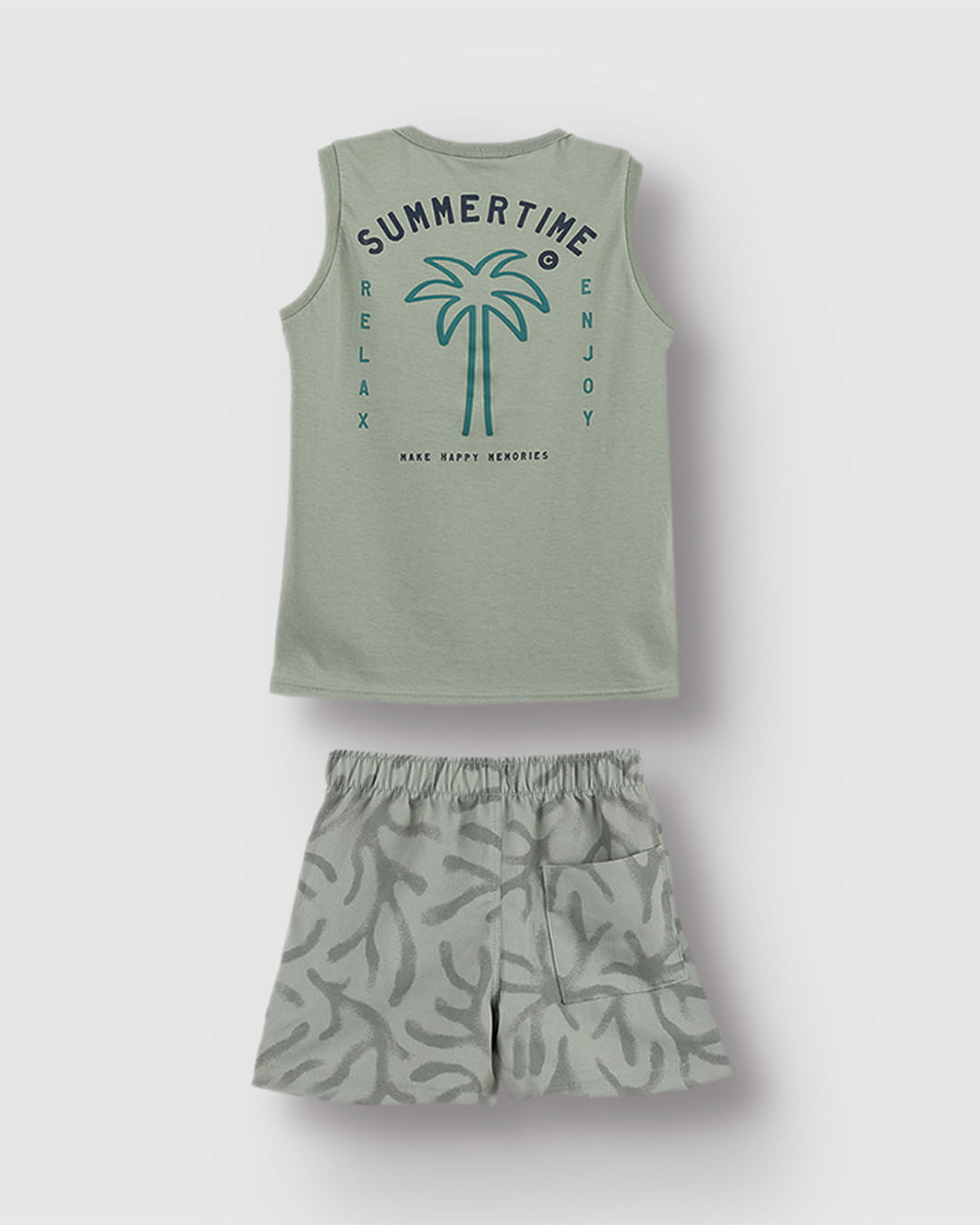 Conjunto Menino Regata Estampa Costas Summertime Em Algodão - Carinhoso - Imagem 10