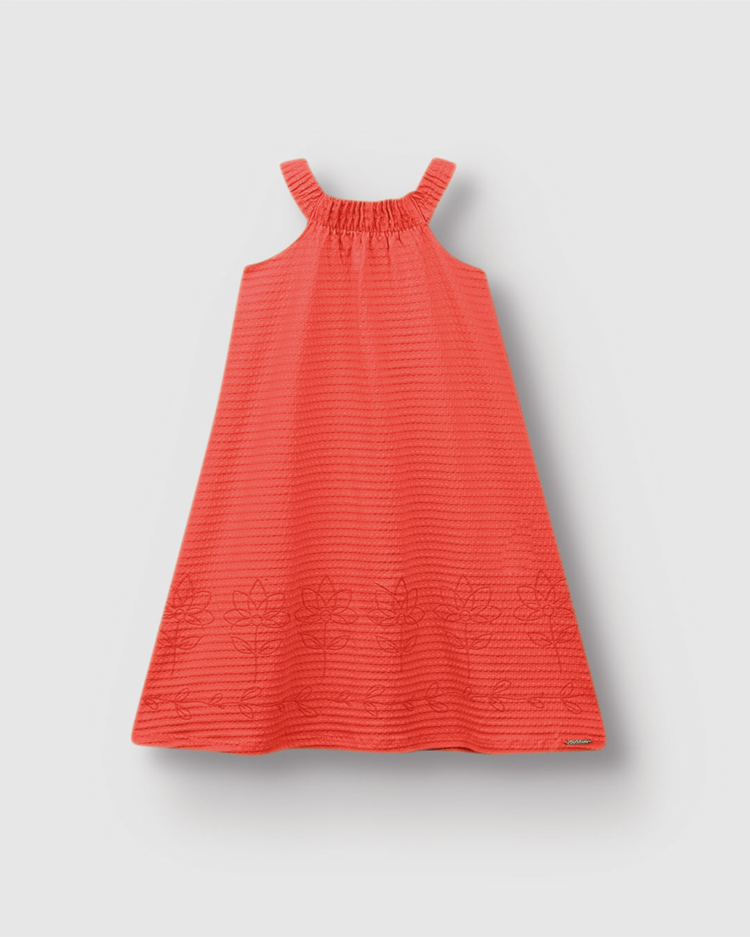 Vestido Menina Barra Estampa Puff Em Malha Texturizada - Carinhoso - Imagem 10