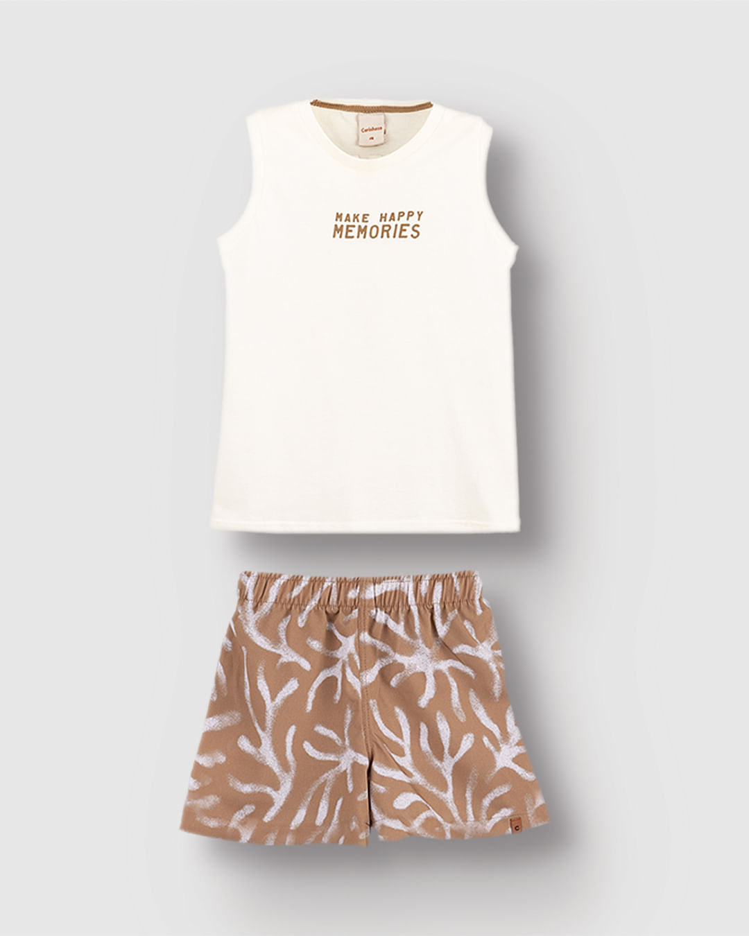 Conjunto Menino Regata Estampa Costas Summertime Em Algodão - Carinhoso - Imagem 19