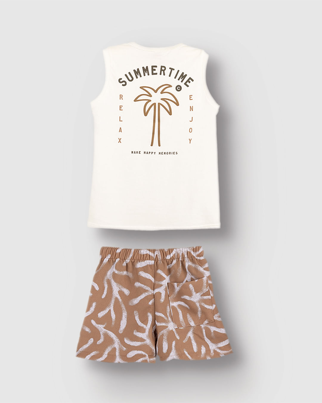 Conjunto Menino Regata Estampa Costas Summertime Em Algodão - Carinhoso - Imagem 4