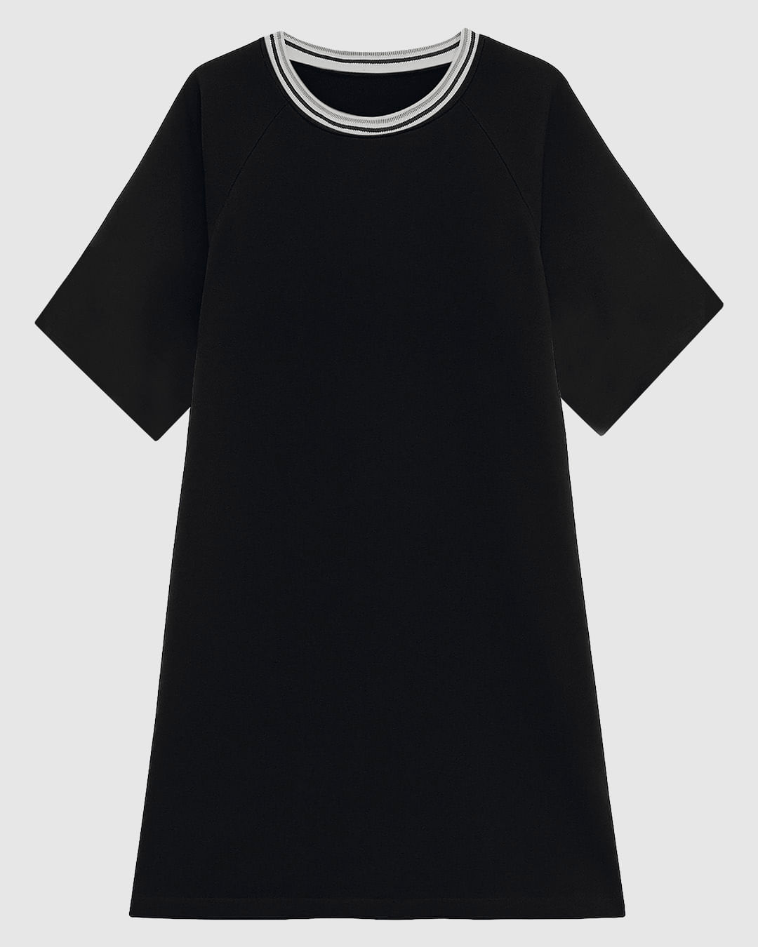 Vestido Feminino Estampado Decote Retilínea Bolso Lateral em Viscose - ENFIM