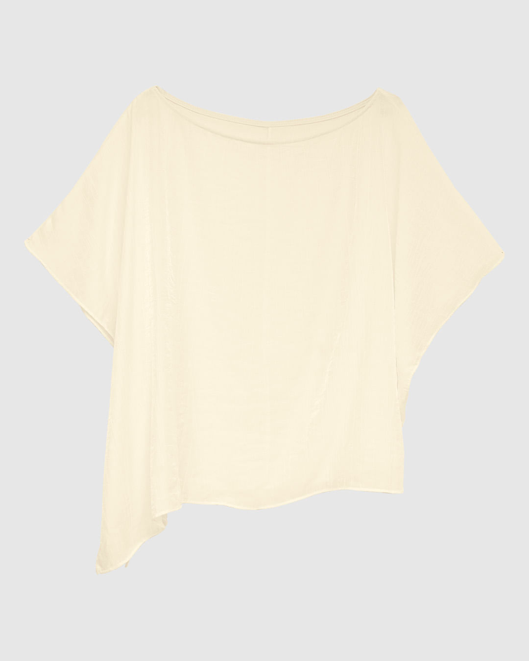 Blusa Feminina Assimétrica Em Tecido Acetinado Texturizado - ENFIM
