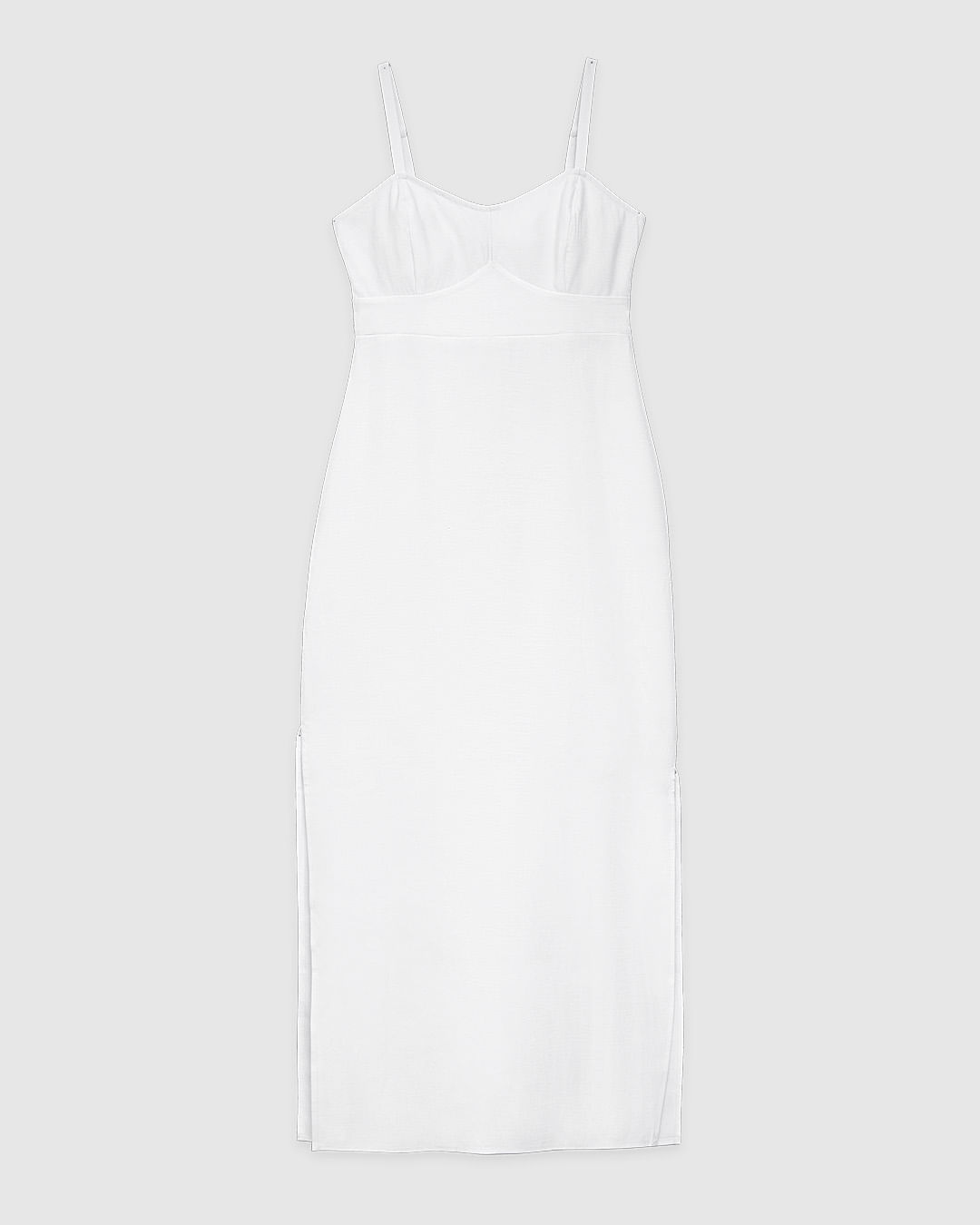 Vestido Longo Feminino Amarração Costas Em Viscose Sarjada - ENFIM