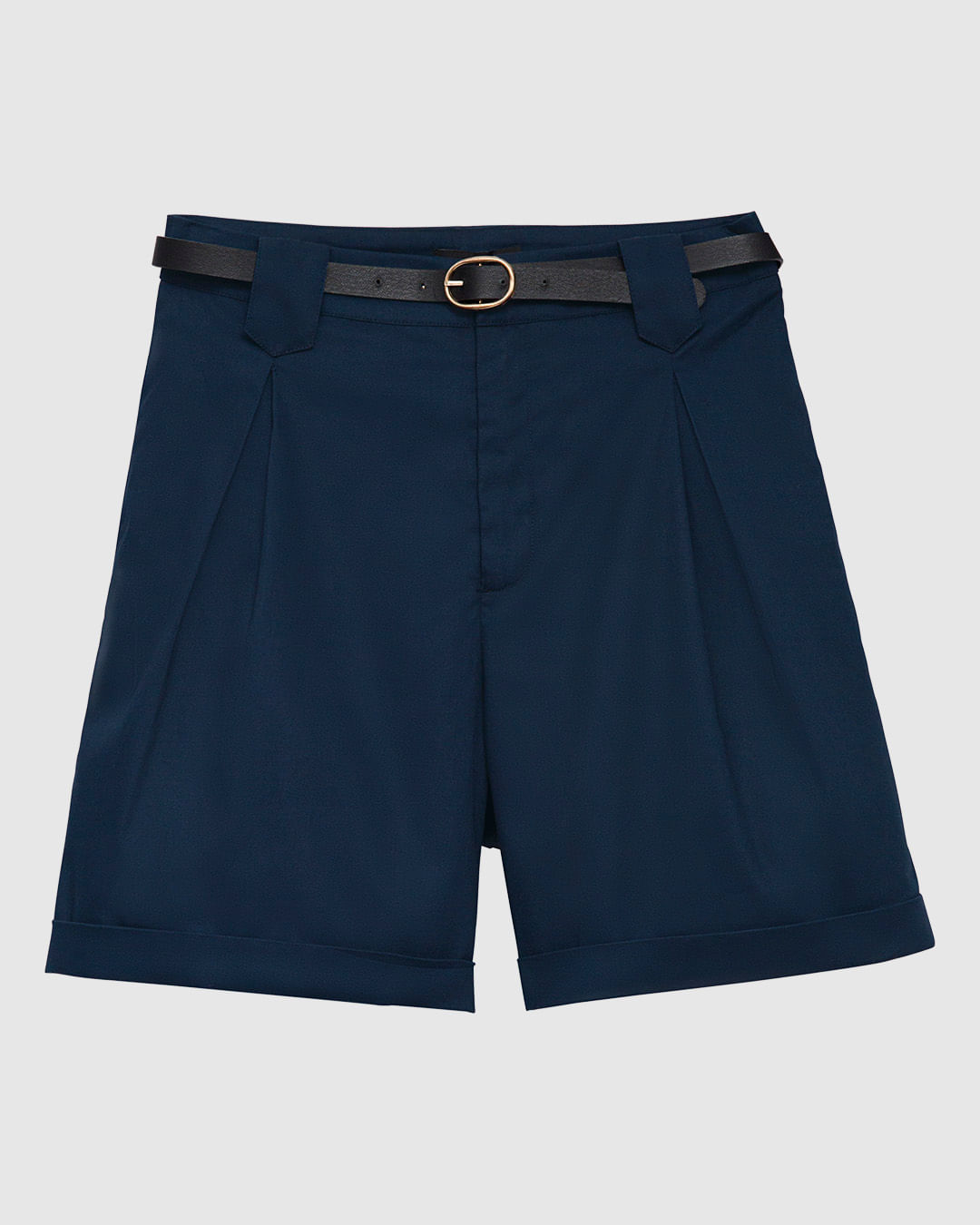 Shorts Feminino Reto Acompanha Cinto Em Algodão Sarjado - ENFIM - Imagem 7