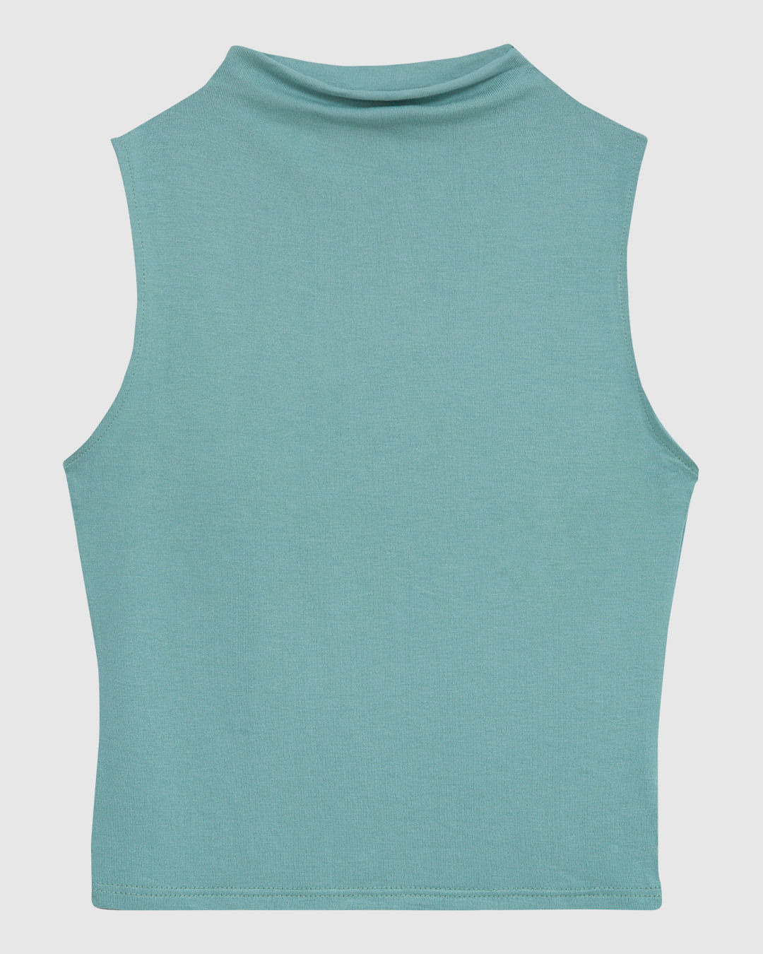 Regata Justa Feminina Gola Alta Sem Manga Em Malha Viscose Stretch - ENFIM - Imagem 5