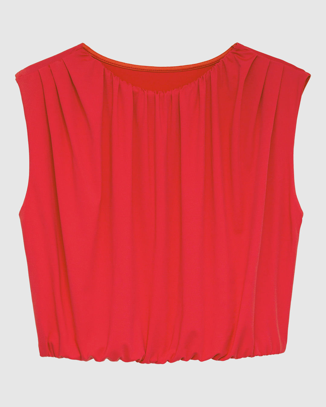 Regata Feminina Balonê Pregas Frontais Em Malha Conforto Dry - ENFIM - Imagem 4