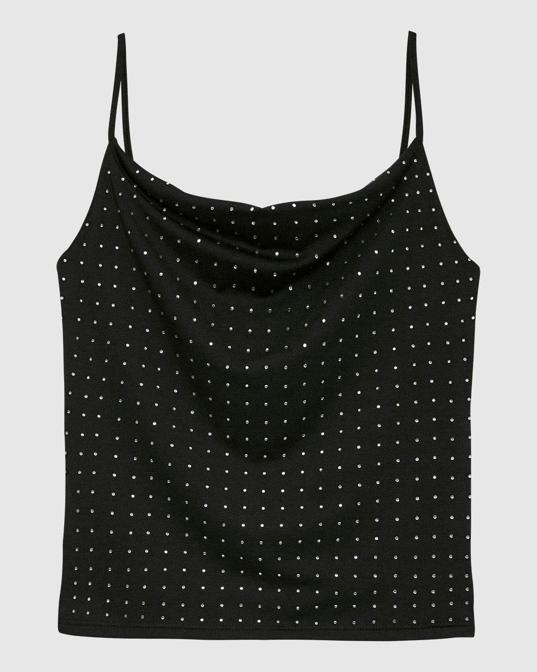 Regata Feminina Slim Aplique Termocolante Strass Malha Conforto Dry - ENFIM