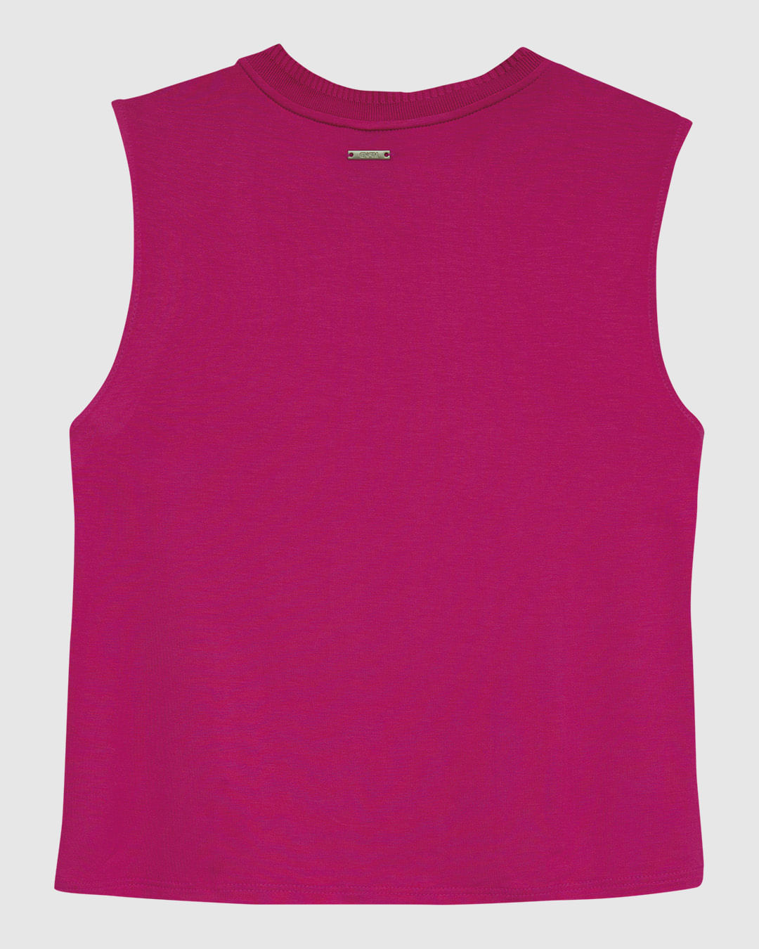 Blusa Básica Feminina Decote Redondo Em Malha Viscose Stretch - ENFIM - Imagem 2