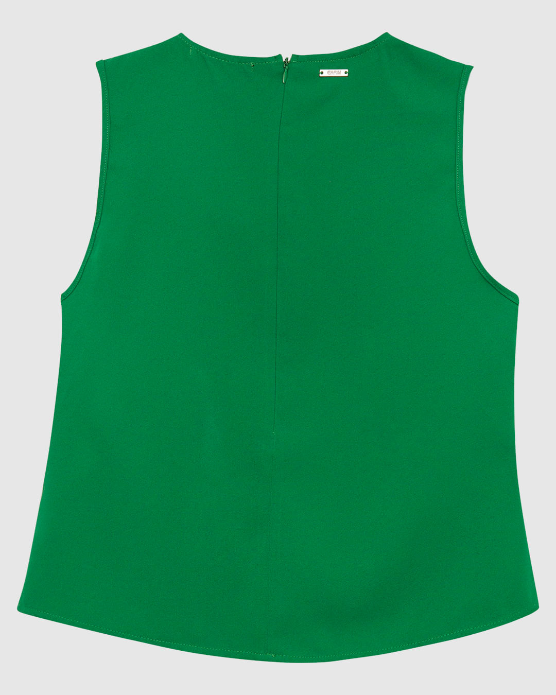 Regata Feminina Reta Detalhe Com Argola Em Crepe - ENFIM - Imagem 12