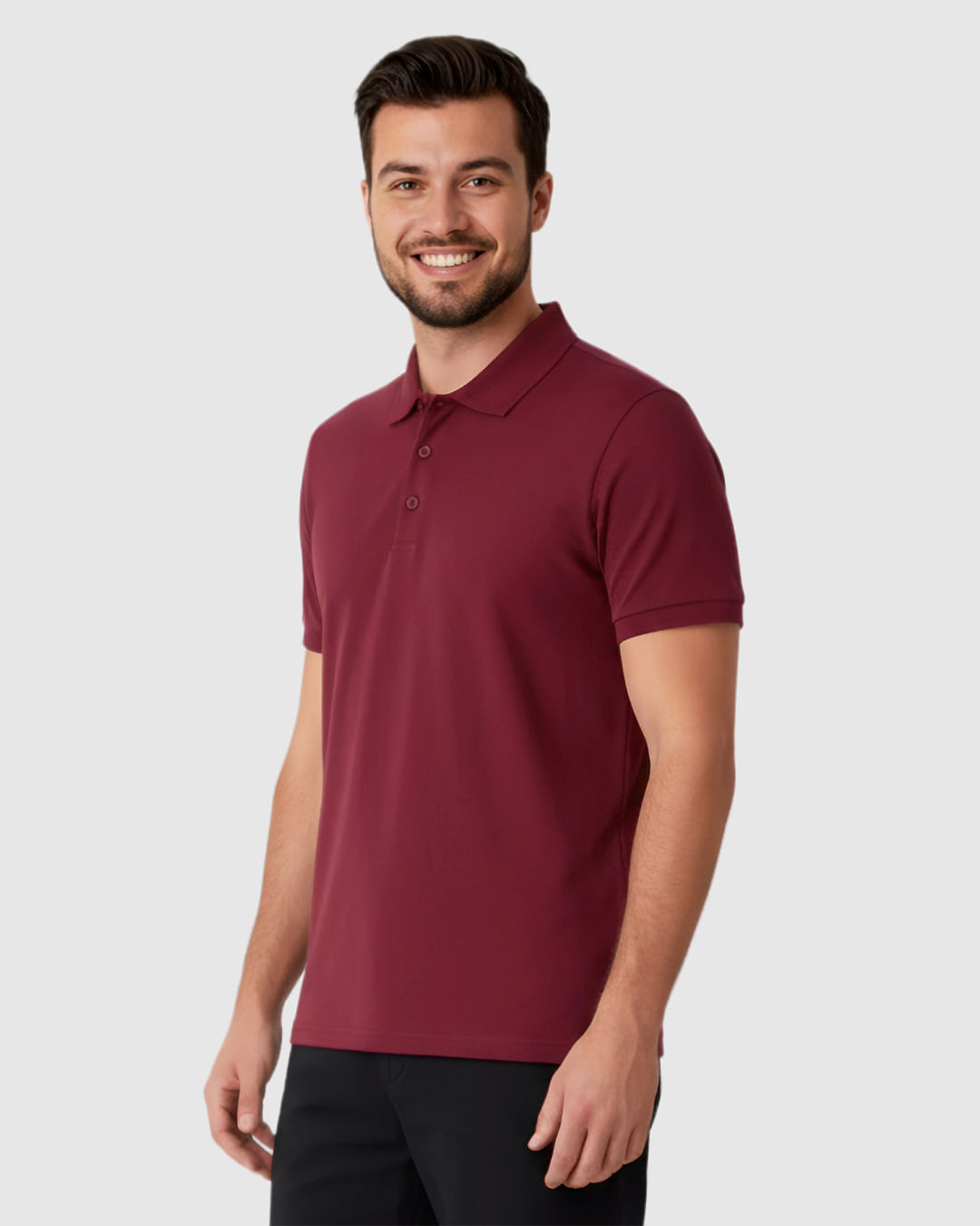 Camisa Polo Masculina Regular Peitilho Frontal Em Malha Algodão Pima - Imagem 13