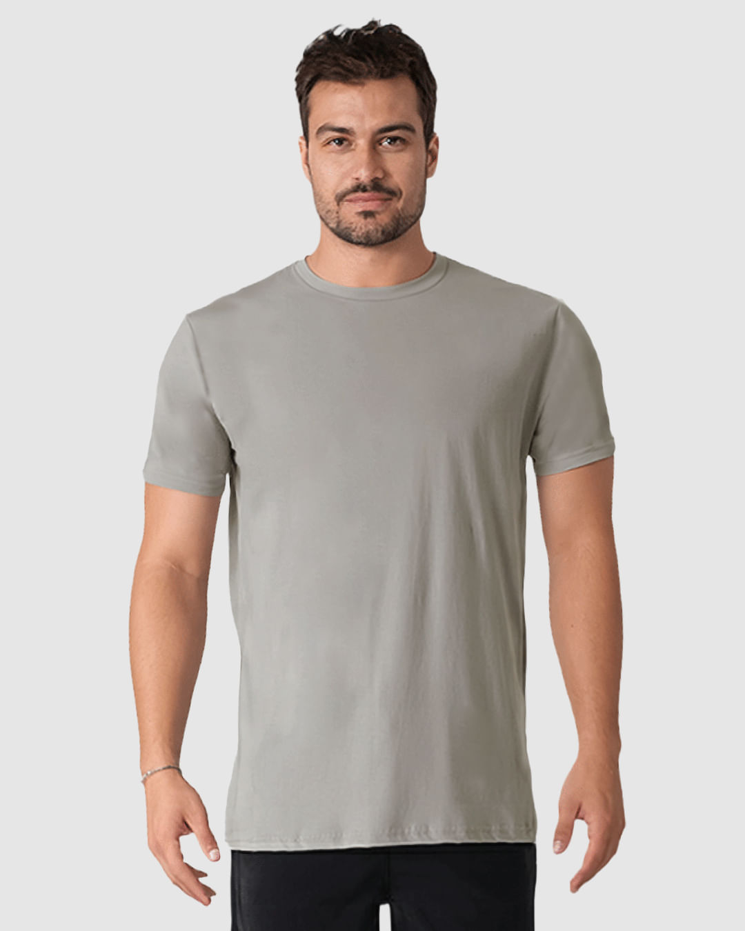 Camiseta Masculina Regular Gola Redonda Manga Curta Em Algodão - Imagem 6