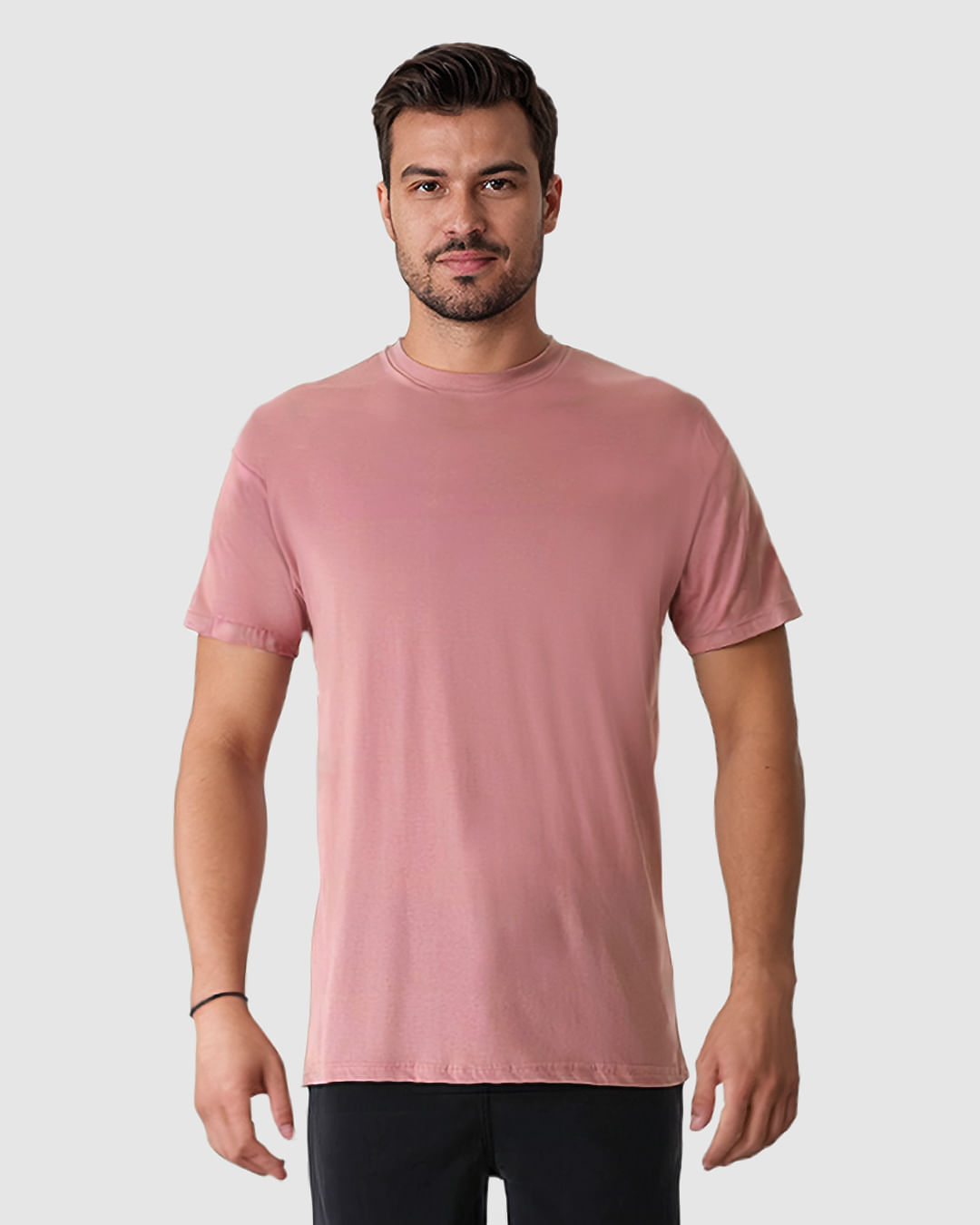 Camiseta Masculina Regular Gola Redonda Manga Curta Em Algodão - Imagem 6
