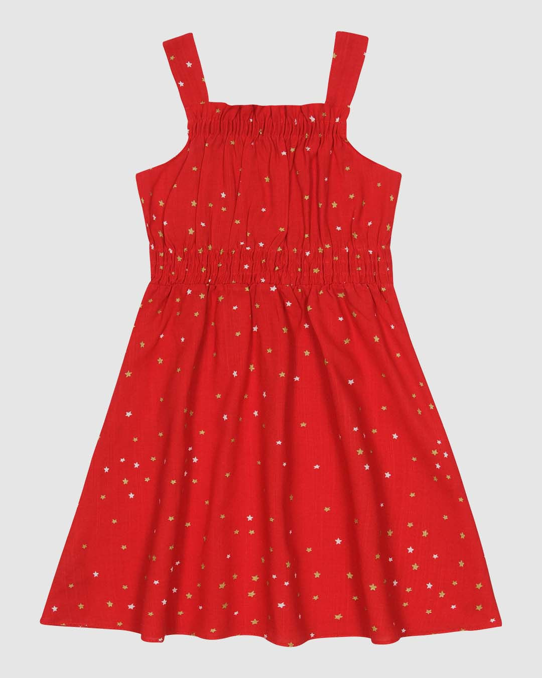 Vestido Infantil Decote Reto Detalhe Lastex Em Viscolinho Malwee Kids - Imagem 2