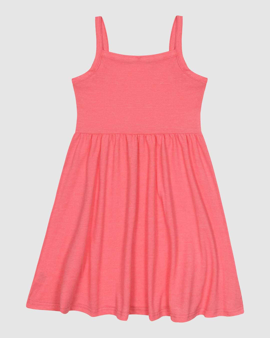 Vestido Infantil Evasê Alça Fina Em Malha Algodão Malwee Kids - Imagem 7