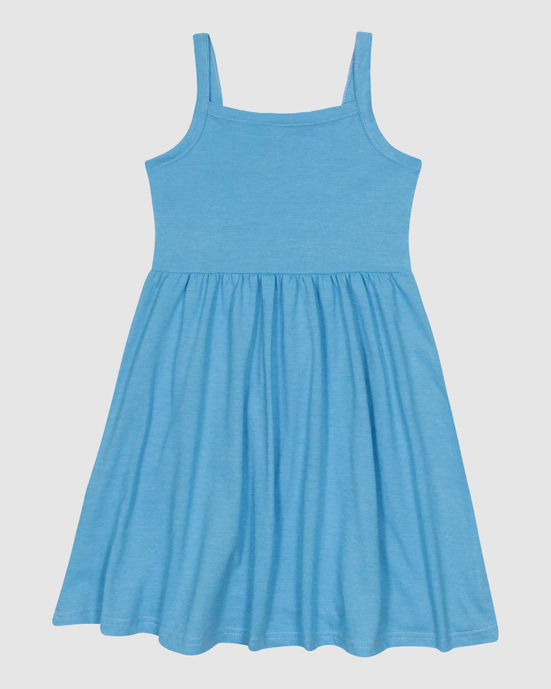 Vestido Infantil Evasê Alça Fina Em Malha Algodão Malwee Kids - Imagem 3