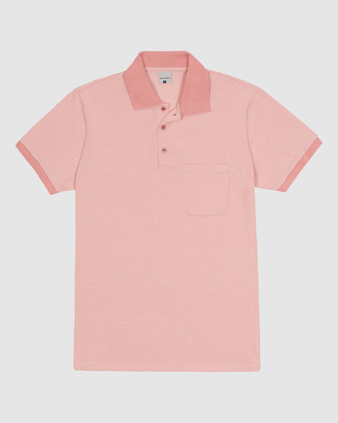 Camisa Polo Masculina Regular Bolso Frontal Em Malha Piquet Texturizada - Imagem 2