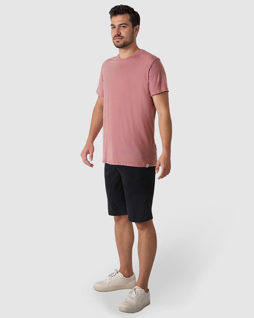 Camiseta Masculina Regular Gola Redonda Manga Curta Em Algodão - Imagem 22