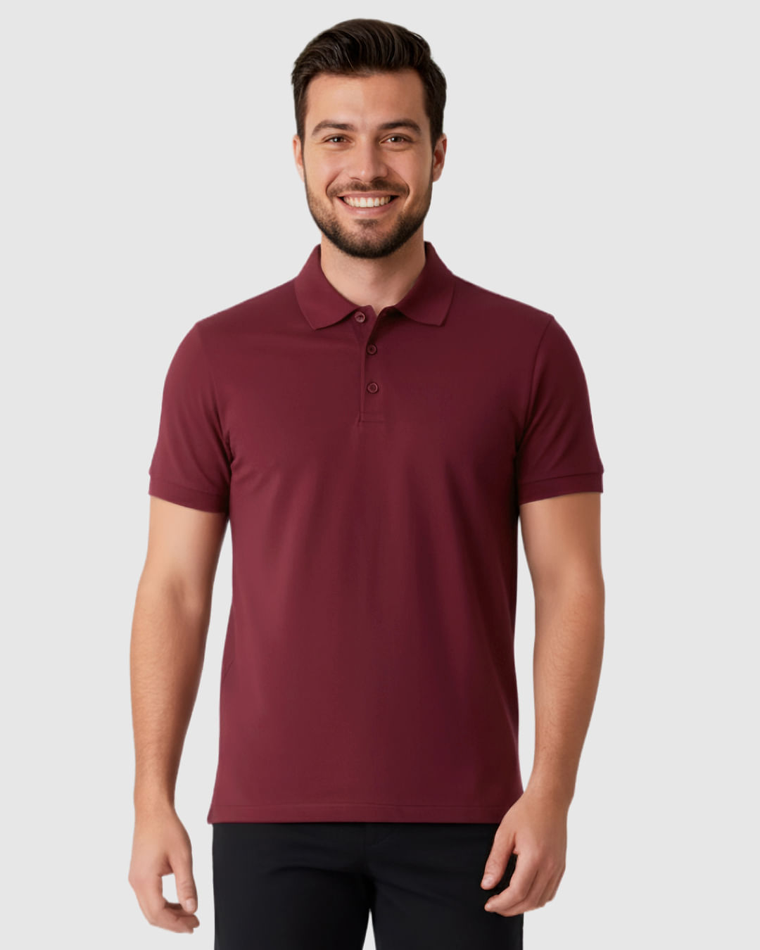 Camisa Polo Masculina Regular Peitilho Frontal Em Malha Algodão Pima - Imagem 21