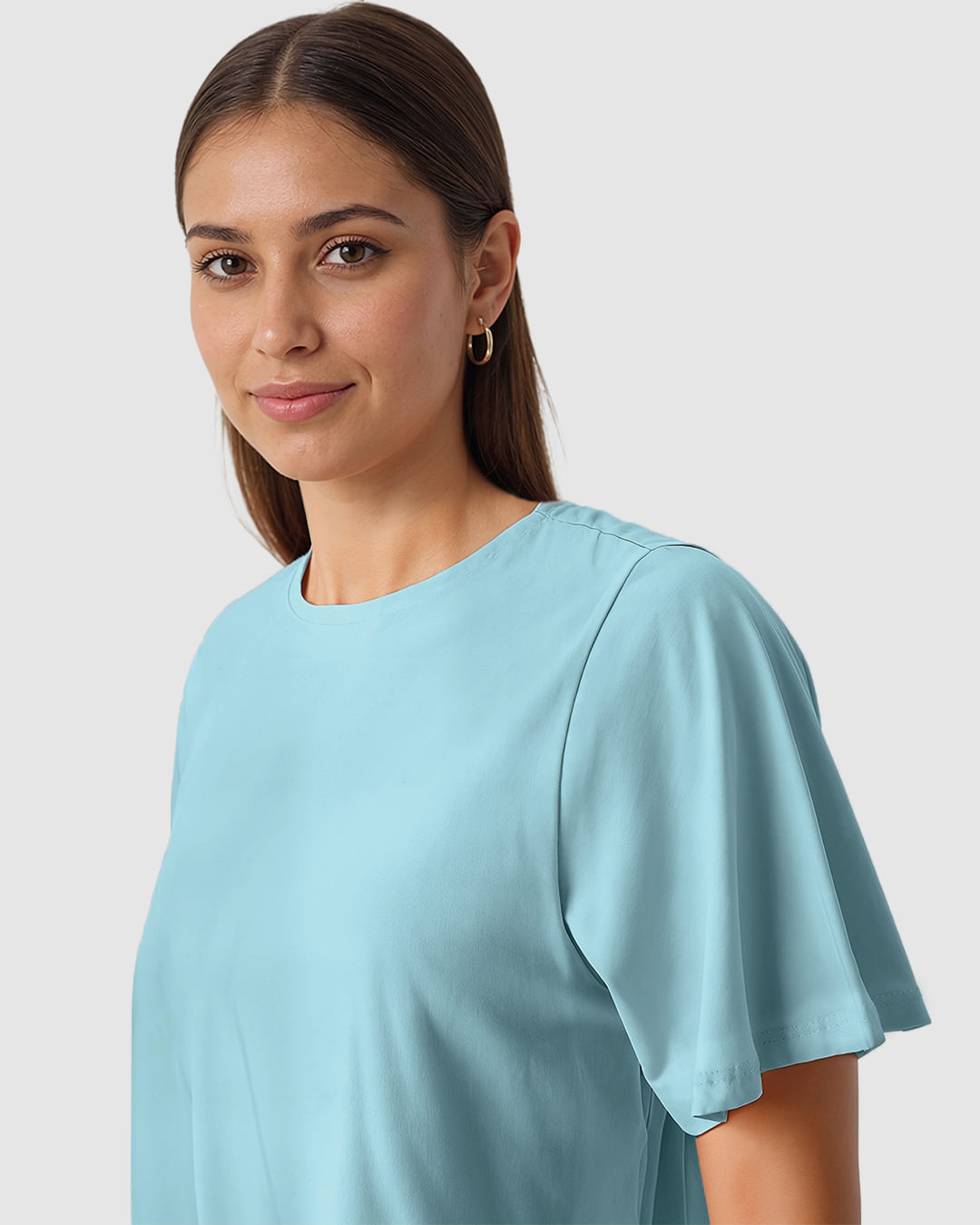 Blusa Feminina Reta Manga Curta Godê Em Algodão - Imagem 18