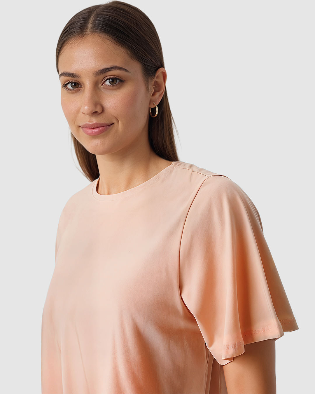 Blusa Feminina Reta Manga Curta Godê Em Algodão - Imagem 18