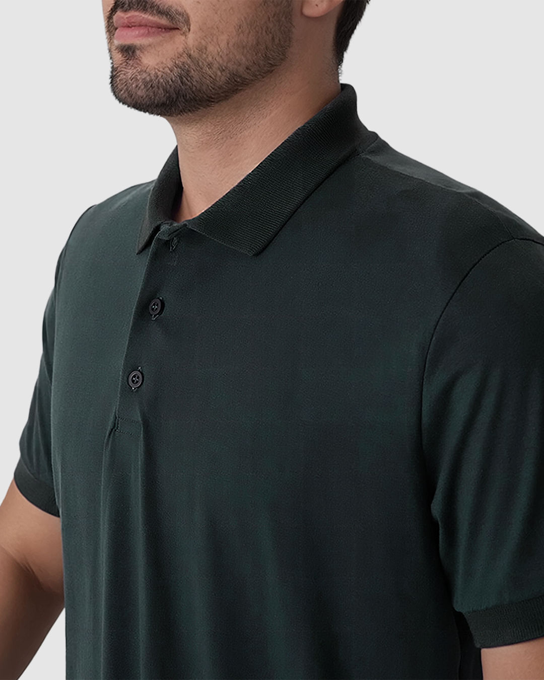Camisa Polo Masculina Regular Peitilho Frontal Em Malha Algodão Pima - Imagem 18