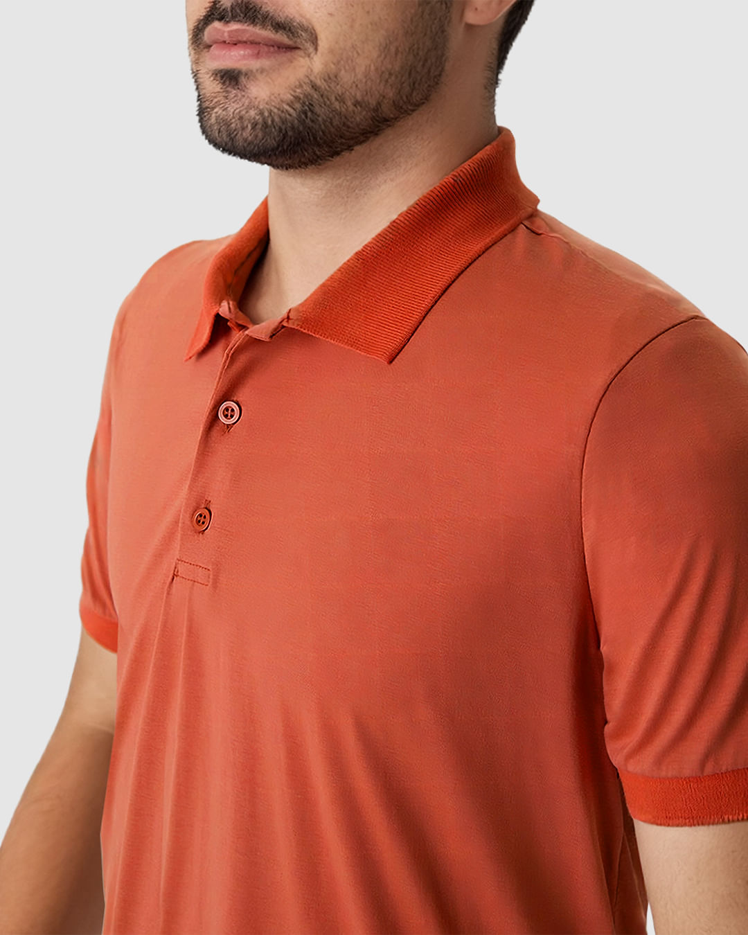 Camisa Polo Masculina Regular Peitilho Frontal Em Malha Algodão Pima - Imagem 18