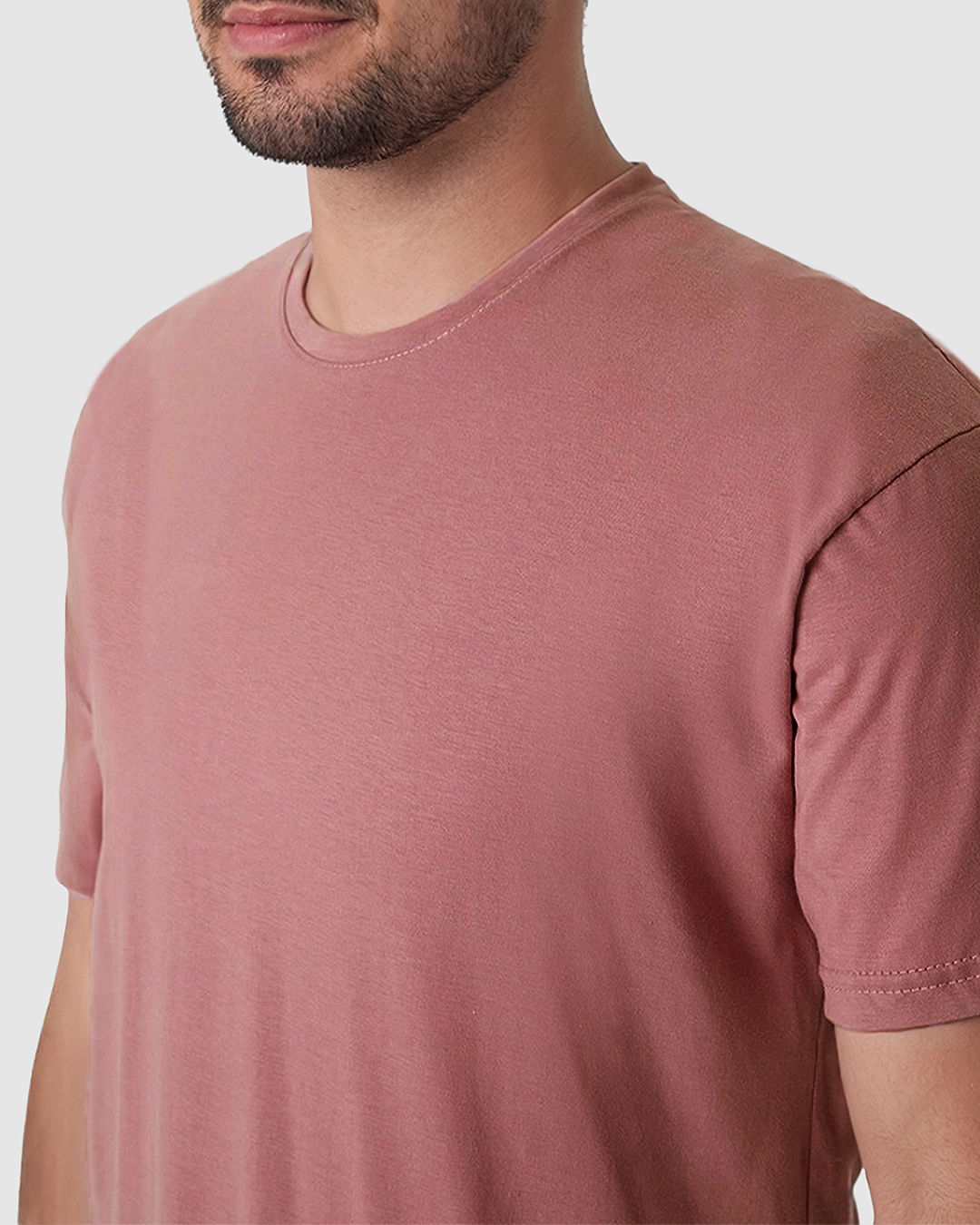 Camiseta Masculina Regular Gola Redonda Manga Curta Em Algodão - Imagem 3