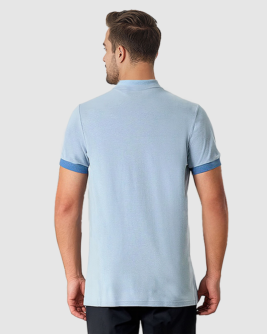 Camisa Polo Masculina Regular Bolso Frontal Em Malha Piquet Texturizada - Imagem 19