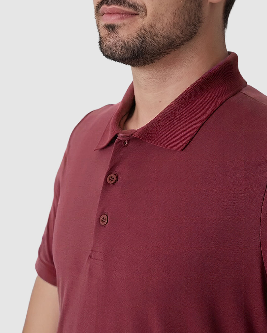 Camisa Polo Masculina Regular Peitilho Frontal Em Malha Algodão Pima - Imagem 4