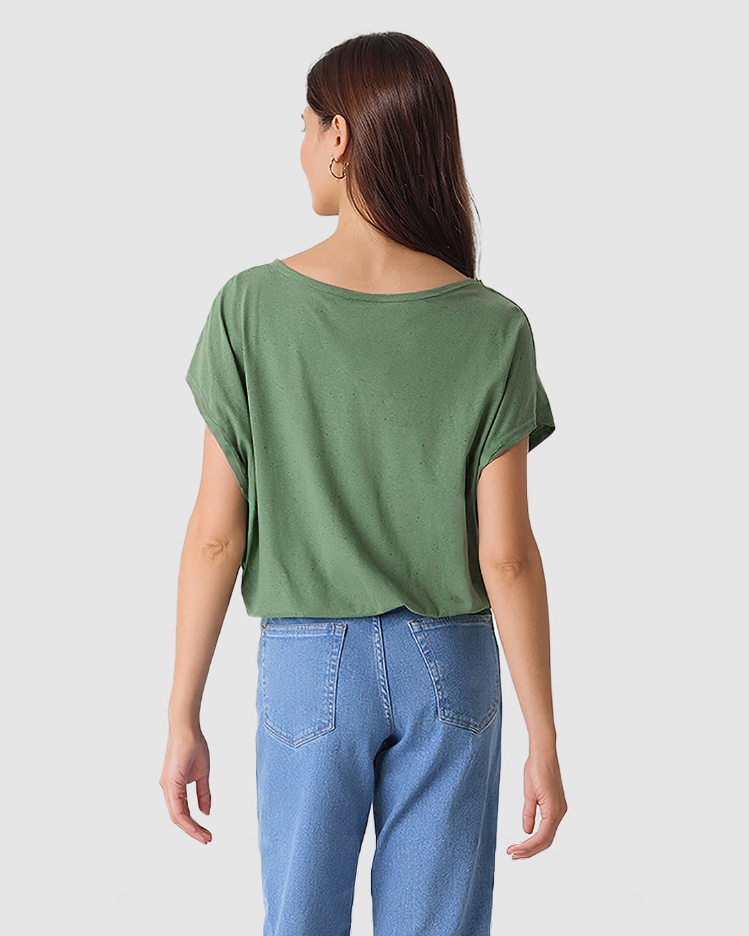 Blusa Ampla Feminina Barra Acabamento Elástico Em Malha Botonê - Imagem 29