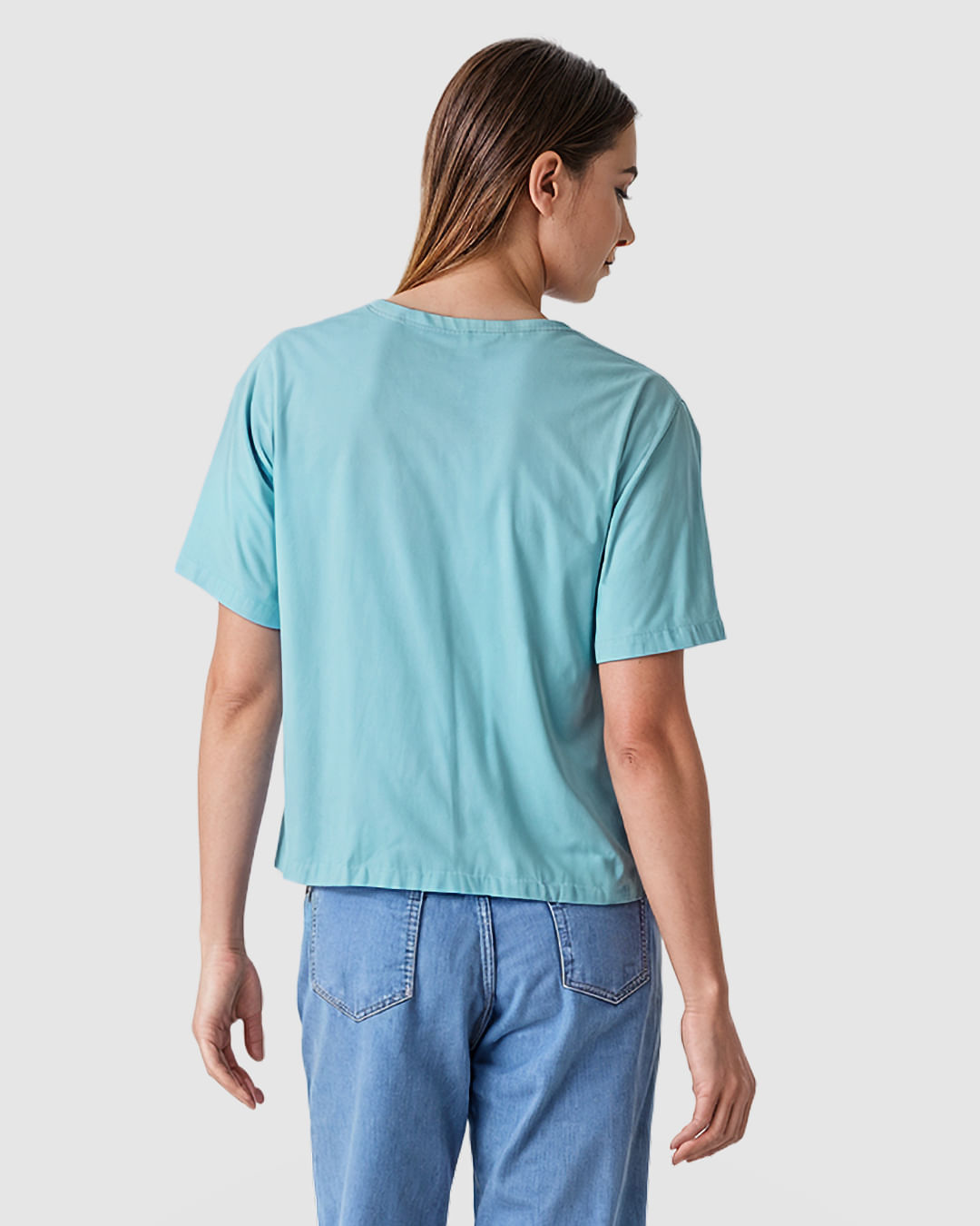 Blusa Feminina Reta Manga Curta Godê Em Algodão - Imagem 14