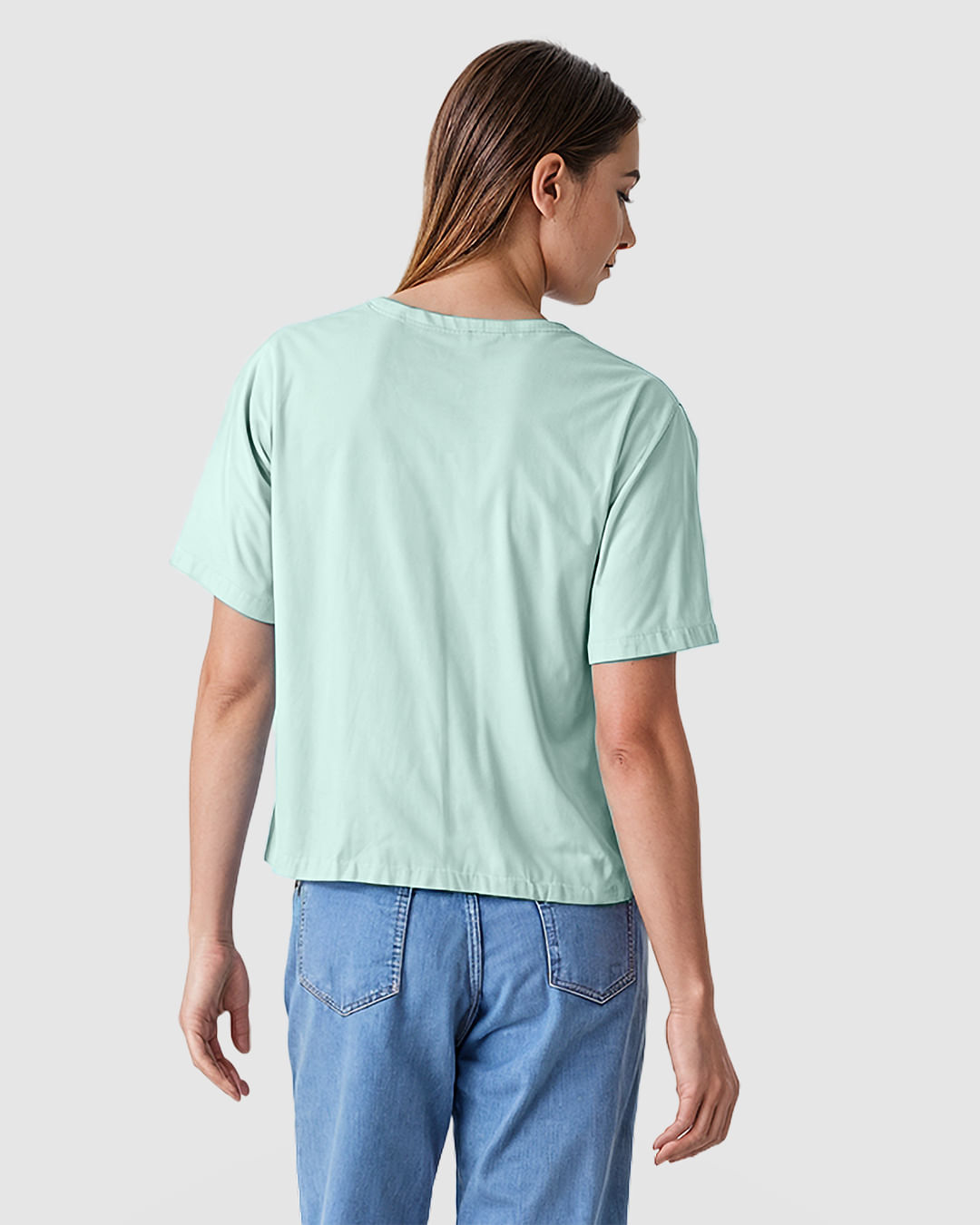 Blusa Feminina Reta Manga Curta Godê Em Algodão - Imagem 9