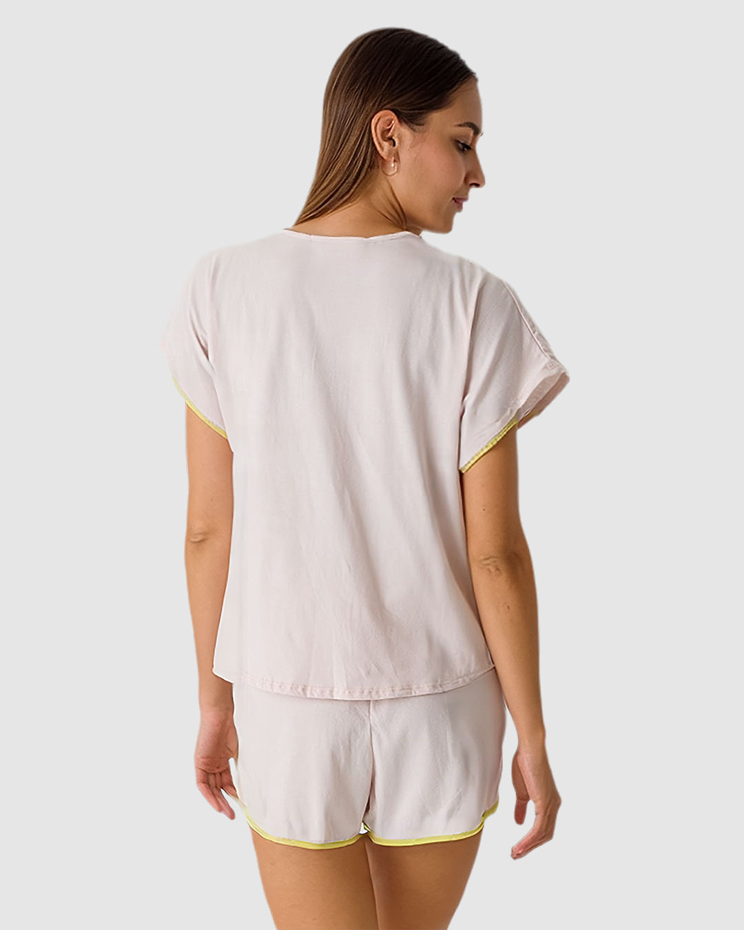 Pijama Curto Feminino Good Morning Sunshine Em Algodão - Imagem 19