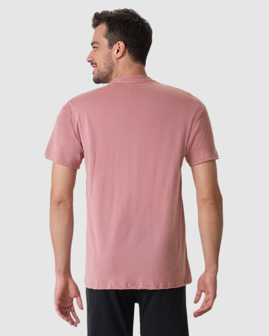 Camiseta Masculina Regular Gola Redonda Manga Curta Em Algodão - Imagem 19